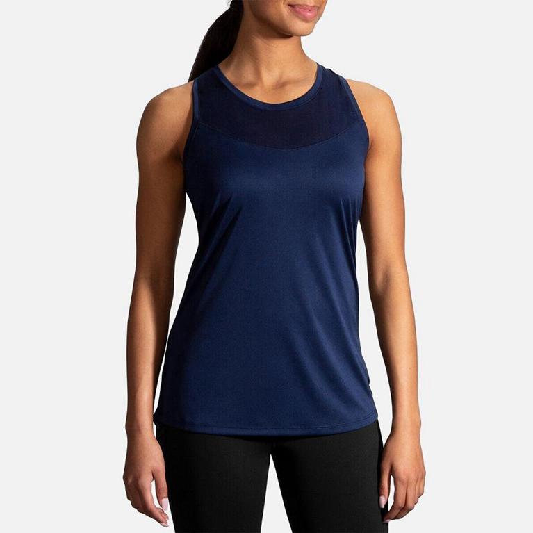 Brooks STEALTH Running Tank Top Womens Canada - Blue (XEH905678)